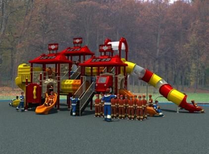 Outdoor Fire Man Collection Kids Park Playground Slide