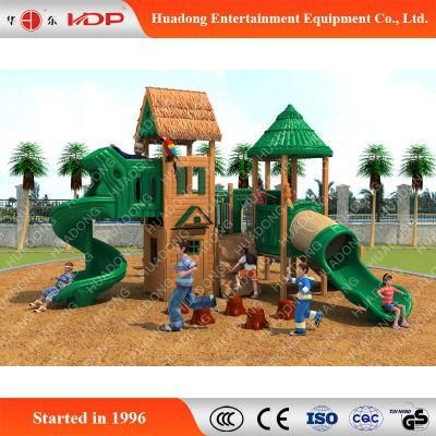 Popular Wooden Children Outdoor Play Funny Slides (HD-MZ028)