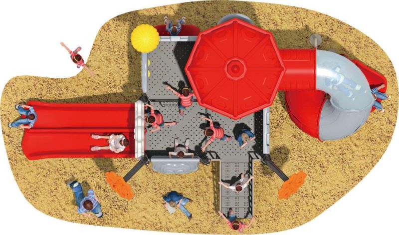 European and Korea Castle Series Small Children Outdoor Playground Slide Equipment