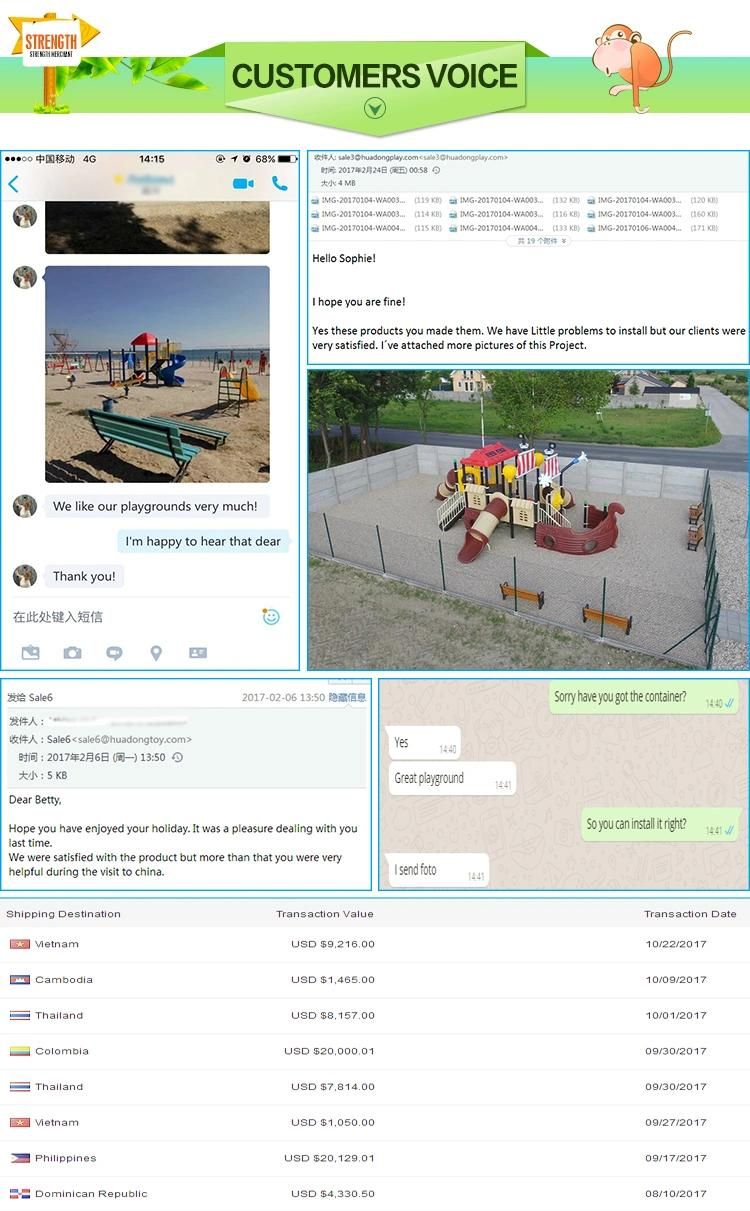 Large Children Outdoor Playground Slides Village Castle Play Toy Amusement Park