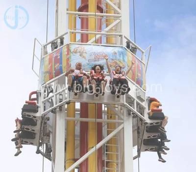 China Supplier Thrill Rides Adults Carnival Amusement Park Rotary Flying Drop Tower Ride