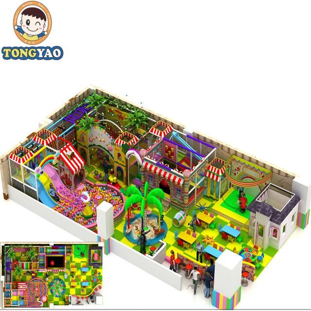 Candy Style Indoor Children′s Playground, Fun Comprehensive Toys