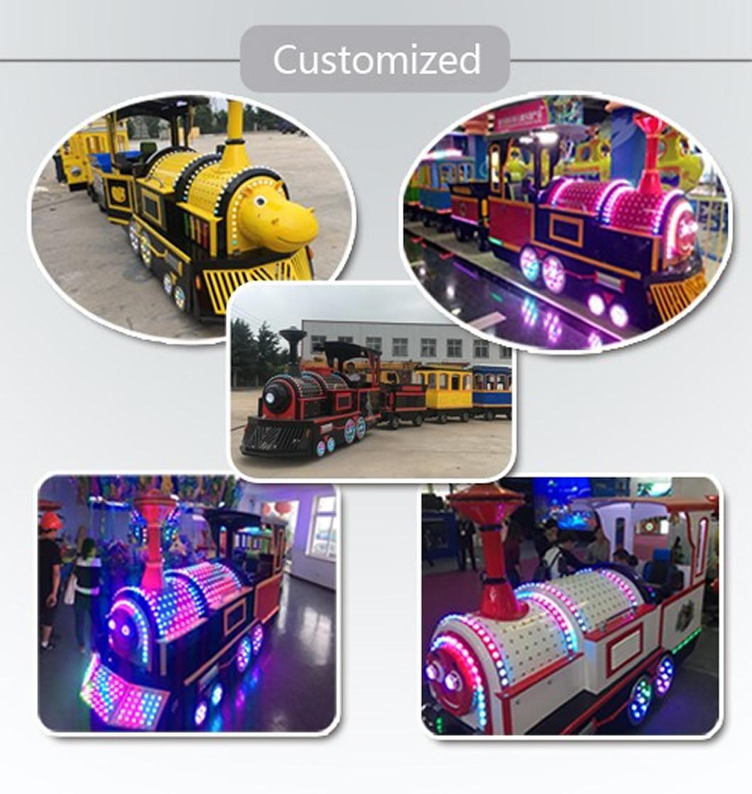 Amusement Park Outdoor Used Adult Kiddie Ride Road Mini Trackless Train