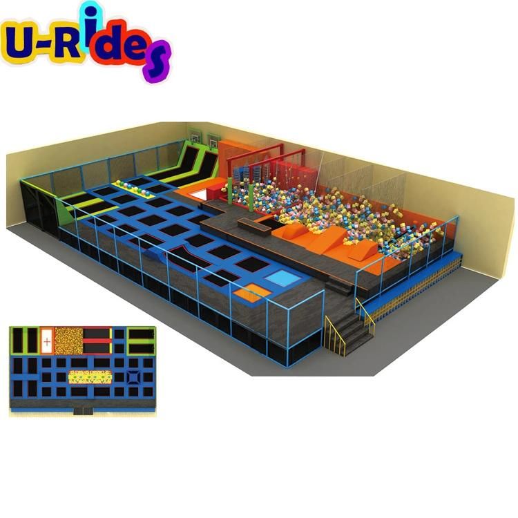 Air Hop Sky Jump Zone Sports Equipment Trampoline park for Indoor Playground