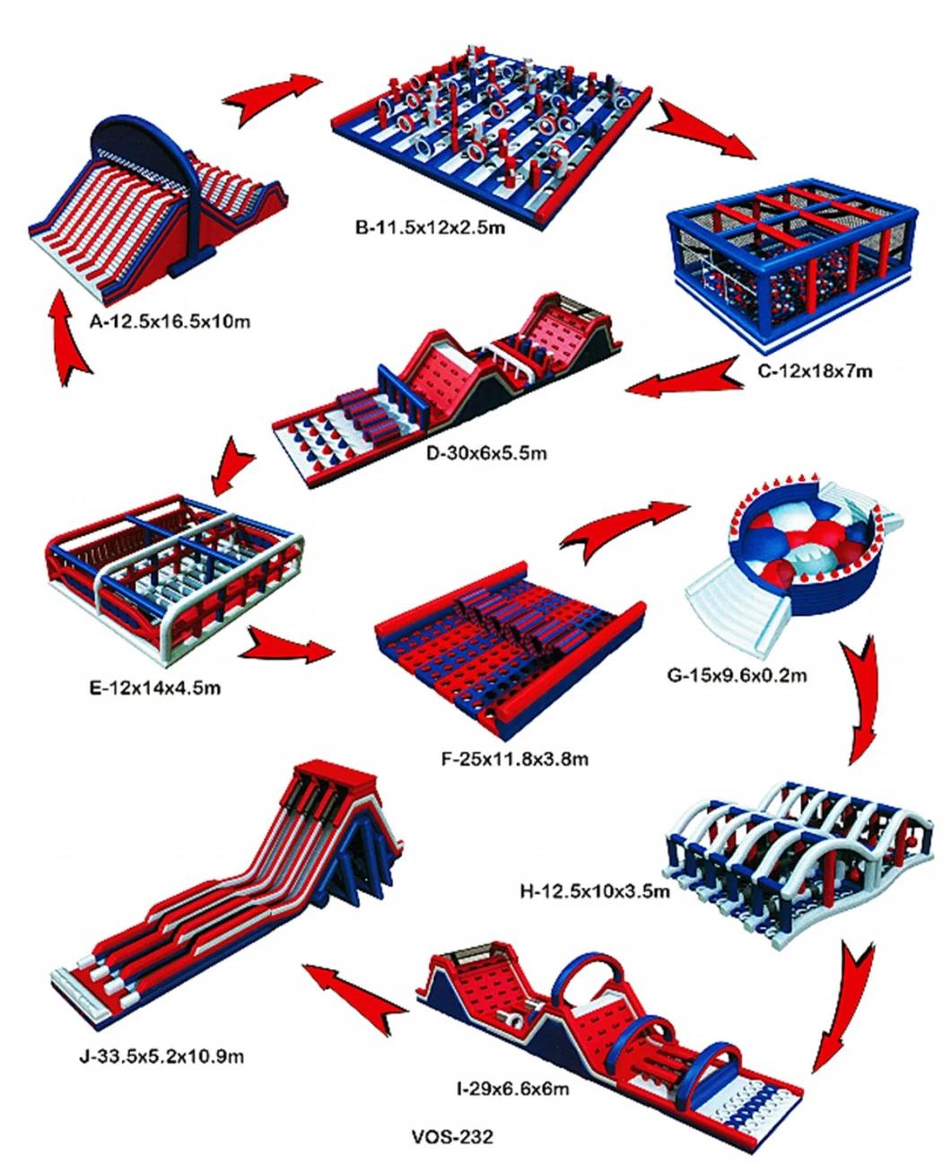 Hot Selling Inflatable Obstacle Course Longest Inflatable Challenge Games Obstacle Course Races