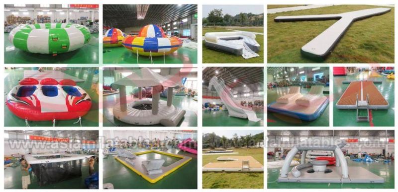 Drop Stitch Inflatable Floating Water Platform, Inflatable Floating Island with Tent