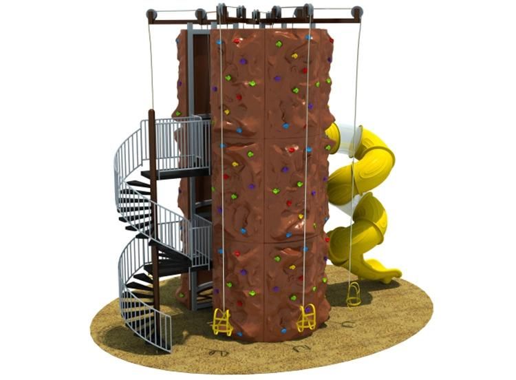 New Design Children Outdoor Playground Climbing Wall Adventure Equipment