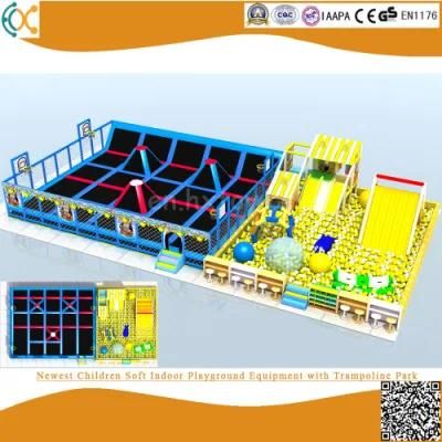 Newest Children Soft Indoor Playground Equipment with Trampoline Park