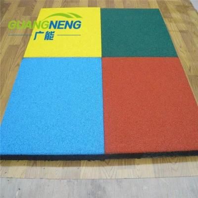 EPDM Colorful Rubber Paver, Recycled Interlocking Gym Matting/Sports Rubber Flooring