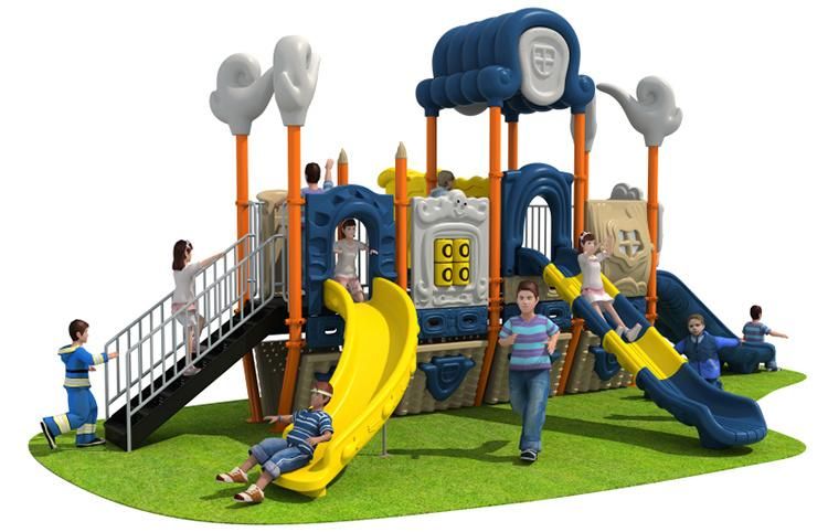 China Toddlers Amusement Park Plastic Large Outdoor Slide Playground