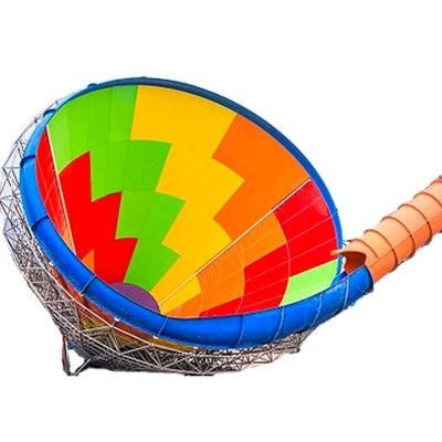 Big Trumpet Water Slide Fiberglass Water Park Equipment