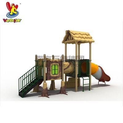 TUV Approved Big Playsets Kids Play Structure Plastic Slides Kids Play House