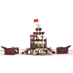 Outdoor Large Children Plastic Pirate Ship Playground (ML-2004202)