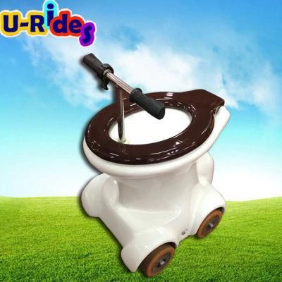 Battery charged toilet racer toilet rides electric car for kids and adult