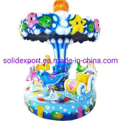 Lovely Beautiful Mini Kids Carousel Horse 3/6 Seats for Kindergarten