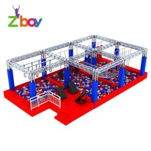 American Adult Ninja Warrior Obstacle Course Trampoline Park Equipment for Sale