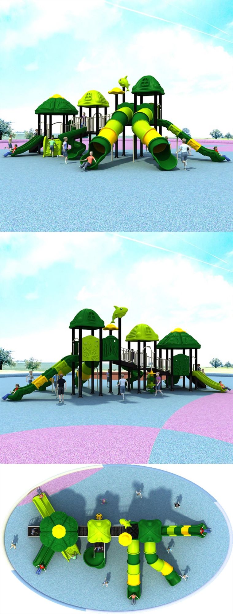 Children′s School Outdoor Playground Slide Indoor Amusement Park Equipment 505b