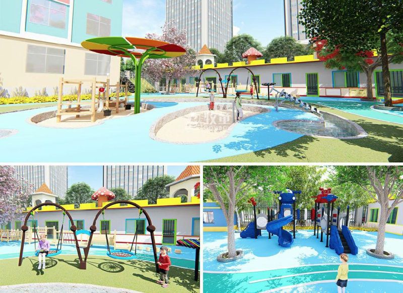 Asia Popular Children Outdoor Playground Slides