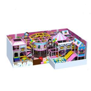Lovely Wooden Plastic Slide Children Indoor Playground
