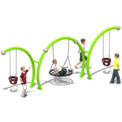 Park Outdoor Playground Equipment Community Kids Shaped Swing Set