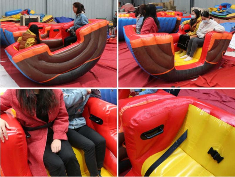 Korea Hot Sale Air Sealed Inflatable Pirate Ship Viking Seesaw Boat Inflatable Pirate Ship Seesaw Air Bouncer Seesaws Outdoor/Indoor