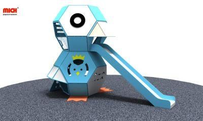 Penguin Animal Shaped Cute Kids Outdoor Slides Playset
