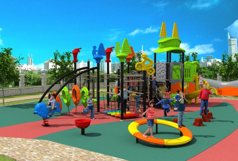 China Factory Preschool Kids Wooden Outdoor Playground Items Equipment