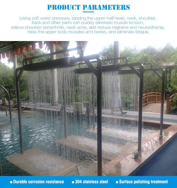 Fenlin Comfortable SPA Pool Body Massage Stainless Steel Pool Shower