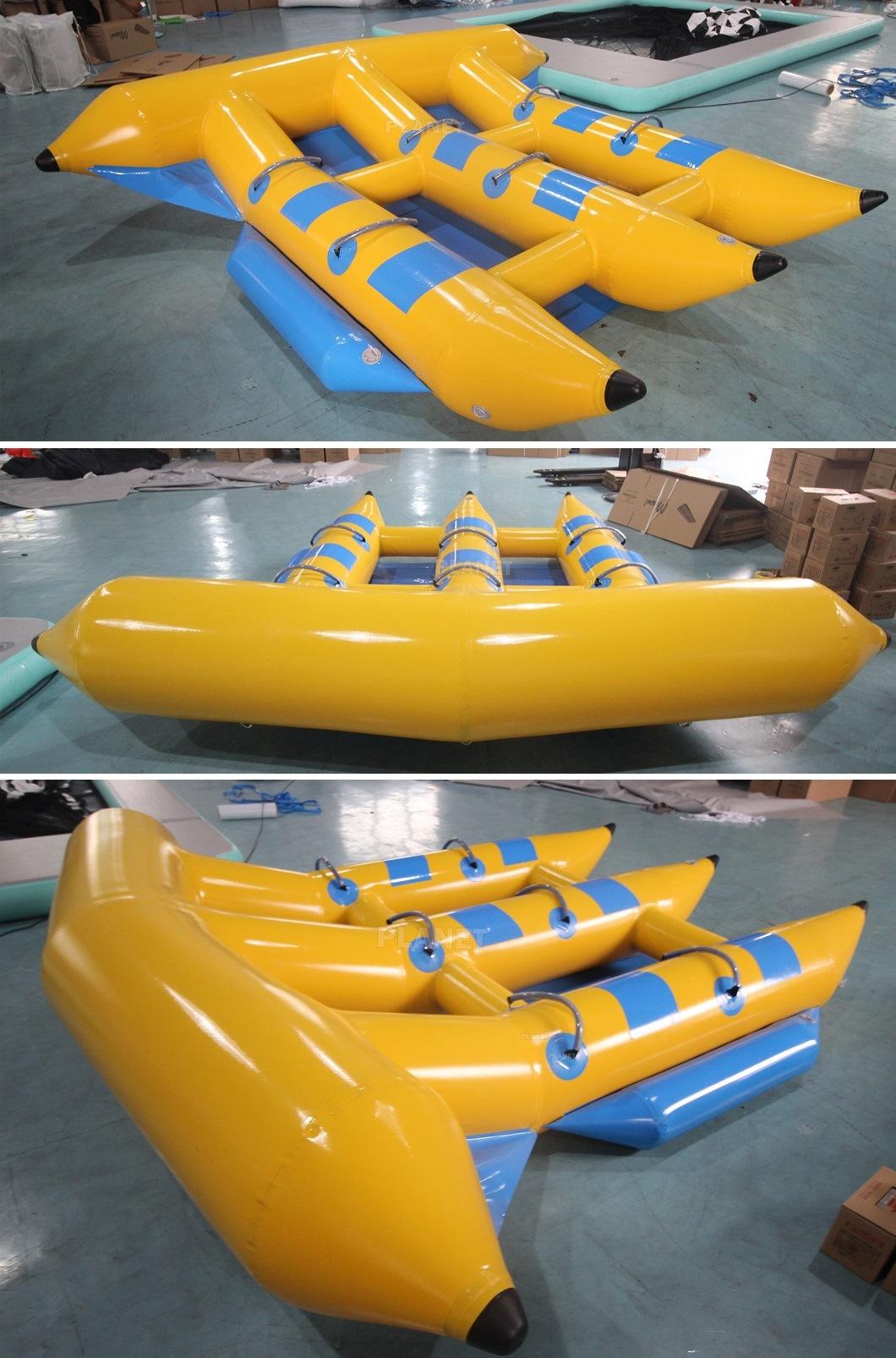 Custom PVC Water Sport Games Inflatable Banana Boat Towable