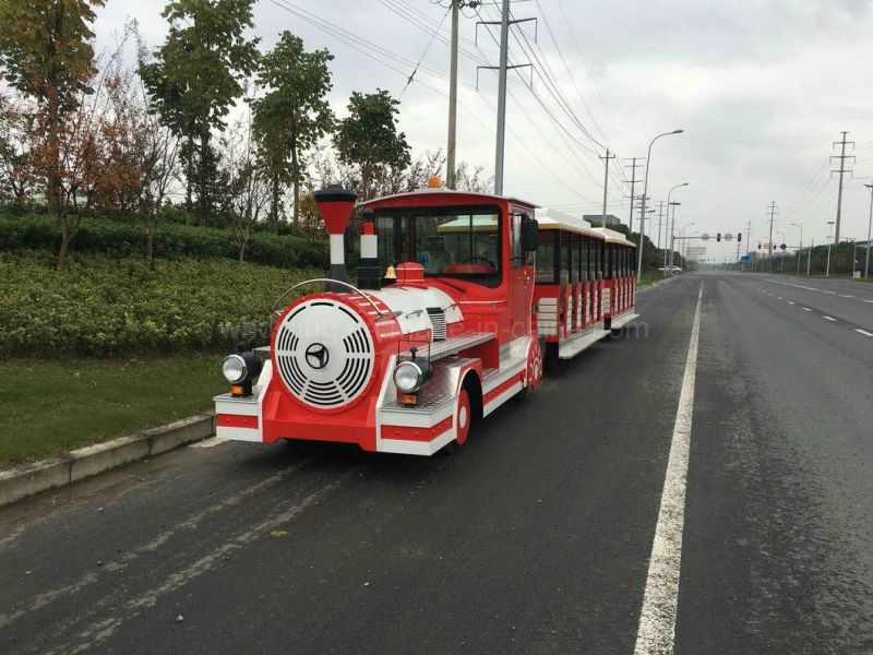 58 Seats Trackless Train with 72V 550A Curtis Controller