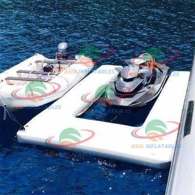 Drop Stitch Floating Inflatable Jet Ski Dock / Inflatable Pontoons for Jetski and Seabob