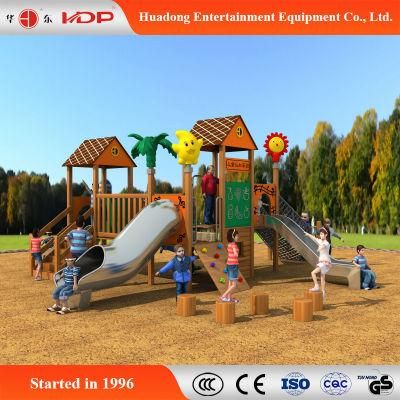 Cartoon Beaitiful Outdoor Playground Funny Slide Equipment (HD-MZ052)