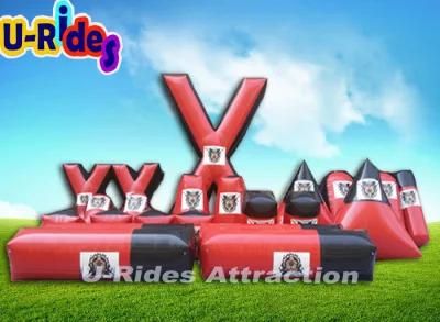 Inflatable Paintball Obstacle for Team Building