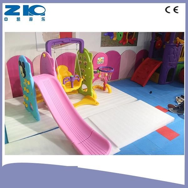 2016 Happy Slide Toy Indoor Plastic Kids Slides with Stable Base