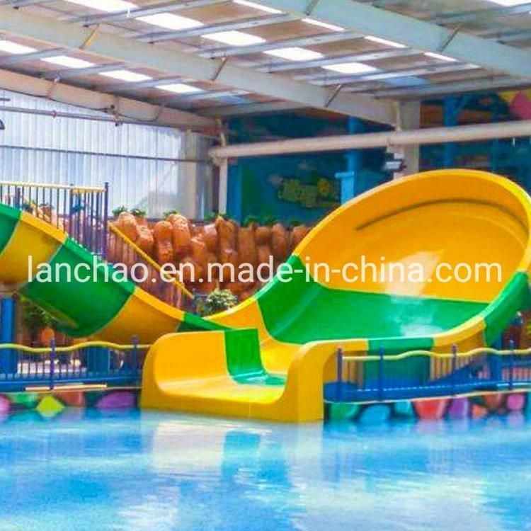 Aqua Park Water Playground Family Wide and Spiral Slide for Fun