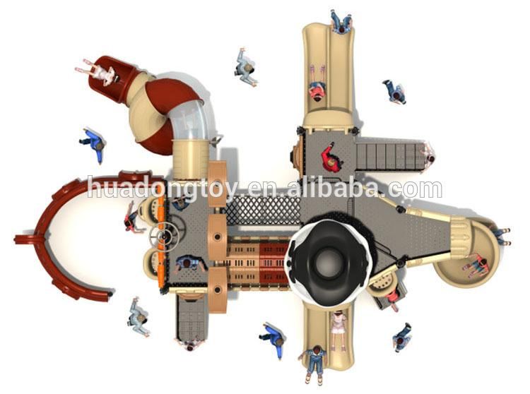 New Style Outside Playground Plastic Slide