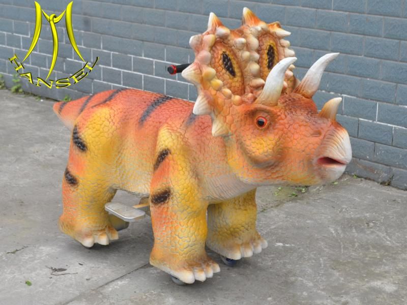 Hansel Amusement Park Realistic Dinosaur Kids Ride Machine