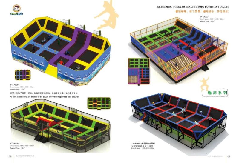 Multi-Function Fitness Trampoline with Basketball Rack, Bubble Ball, and Runway