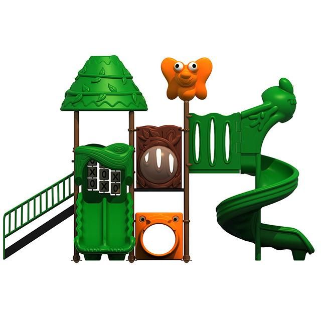 Cowboy Kids Outdoor Playground Equipment Children Plastic Slide for Daycare