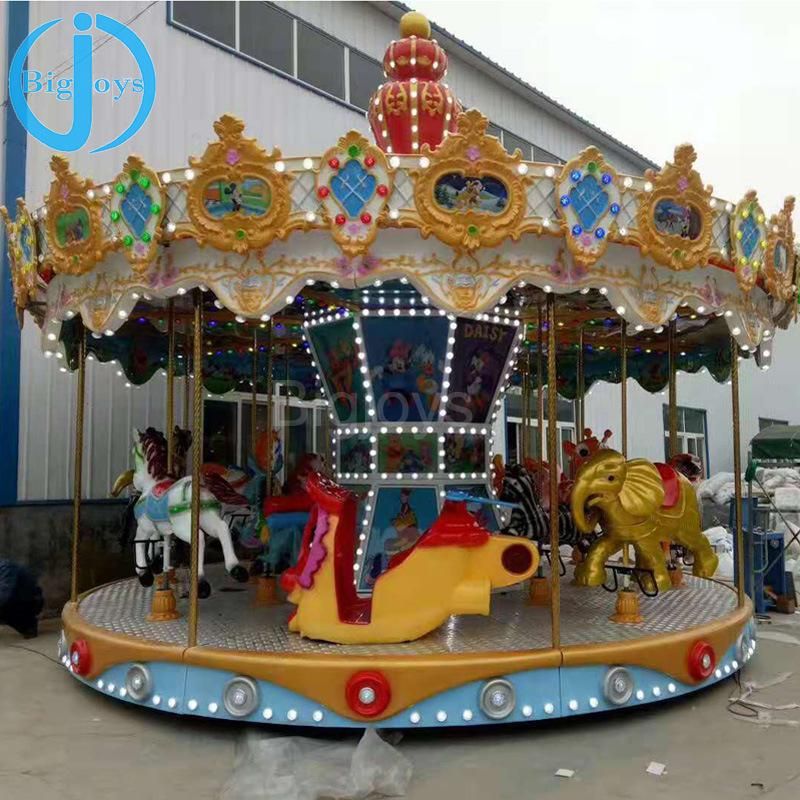 Children Merry Go Round Carousel Horse Roundabout Amusement Park Equipment