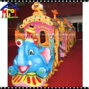 Electric Trackless Elephant Train for Amusement Theme Park Ride