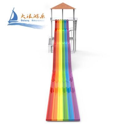 Hot Sale Rainbow Water Aqua Slide