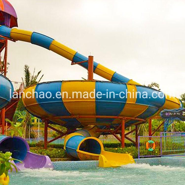 Big Fiberglass Bowl Slide for Water Park Playground