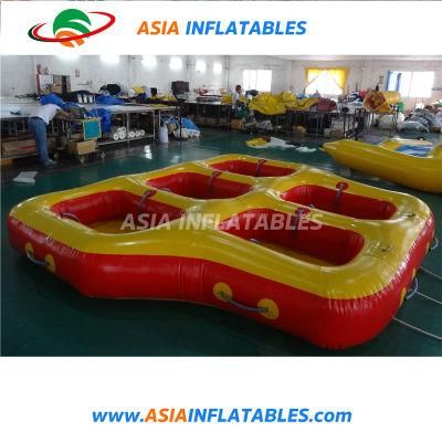 Inflatable Towable Water Donut Boat, Inflatable Equipment Lake Use Donut Boat