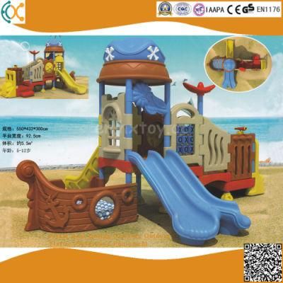 Pirate Boat Design Children Outdoor Plastic Playground Equipment