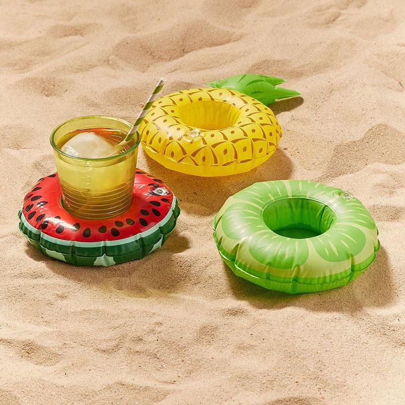 Outdoor PVC Eco-Friendly Cup Holder Inflatable Lemon Drink Holder