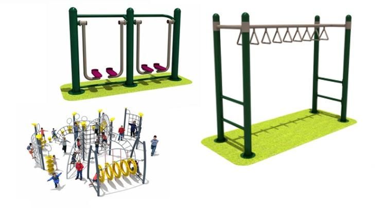 Large Children Outdoor Playground Wooden Slide Combination Amusement Equipment