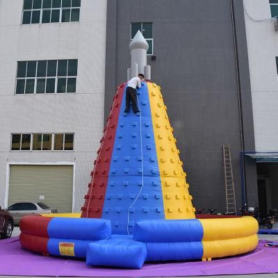 Popular Design Minaret Shape Interesting Games Inflatable Climbing Wall