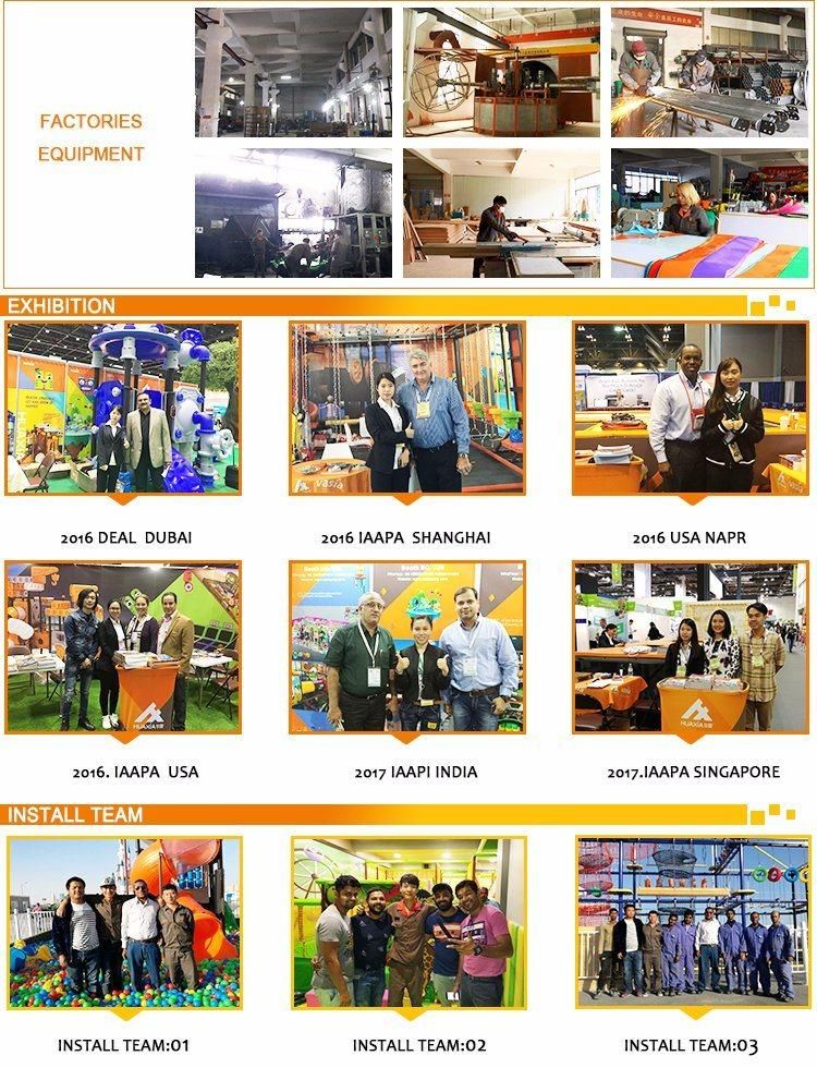 Commercial Used Indoor Trampoline Park Playground with Rope Course