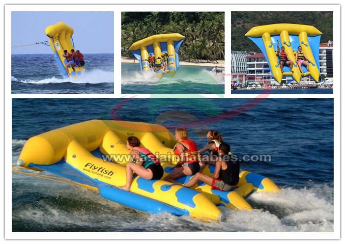 Commercial Inflatable Fly Fish Tube Towable Flyfish Flying Water Tube
